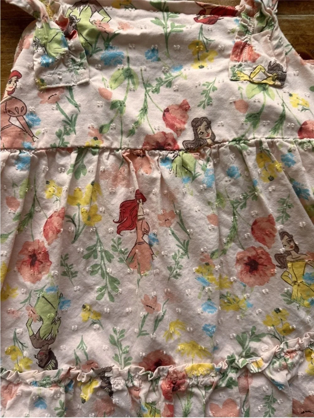 Girls Disney Princess Dress 5t Floral Tiered Sundress in Soft Pink